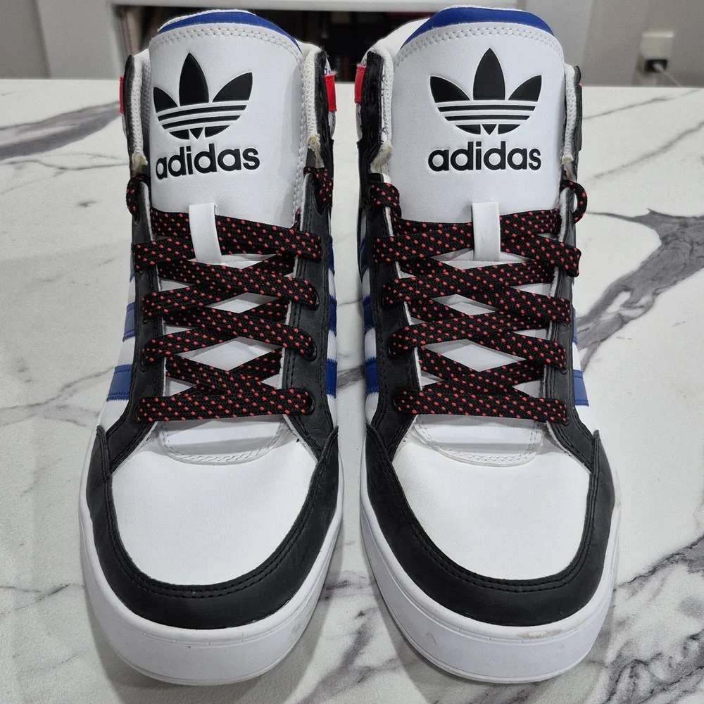 Adidas Transmission Pack Hi Top Hard Court Basketball Sneakers, Mens 9 White - Picture 3 of 15